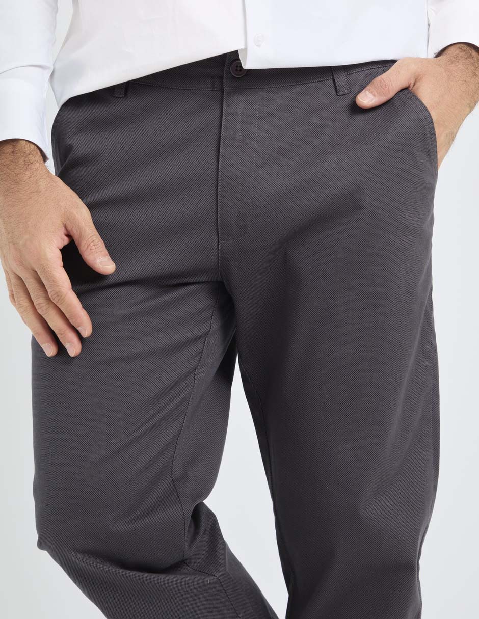 Pantalón chino slim de algodón para hombre 4