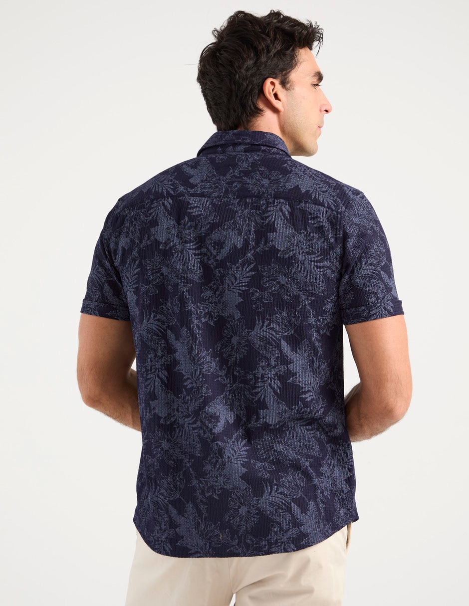 Camisa casual de algodón manga corta para hombre 5