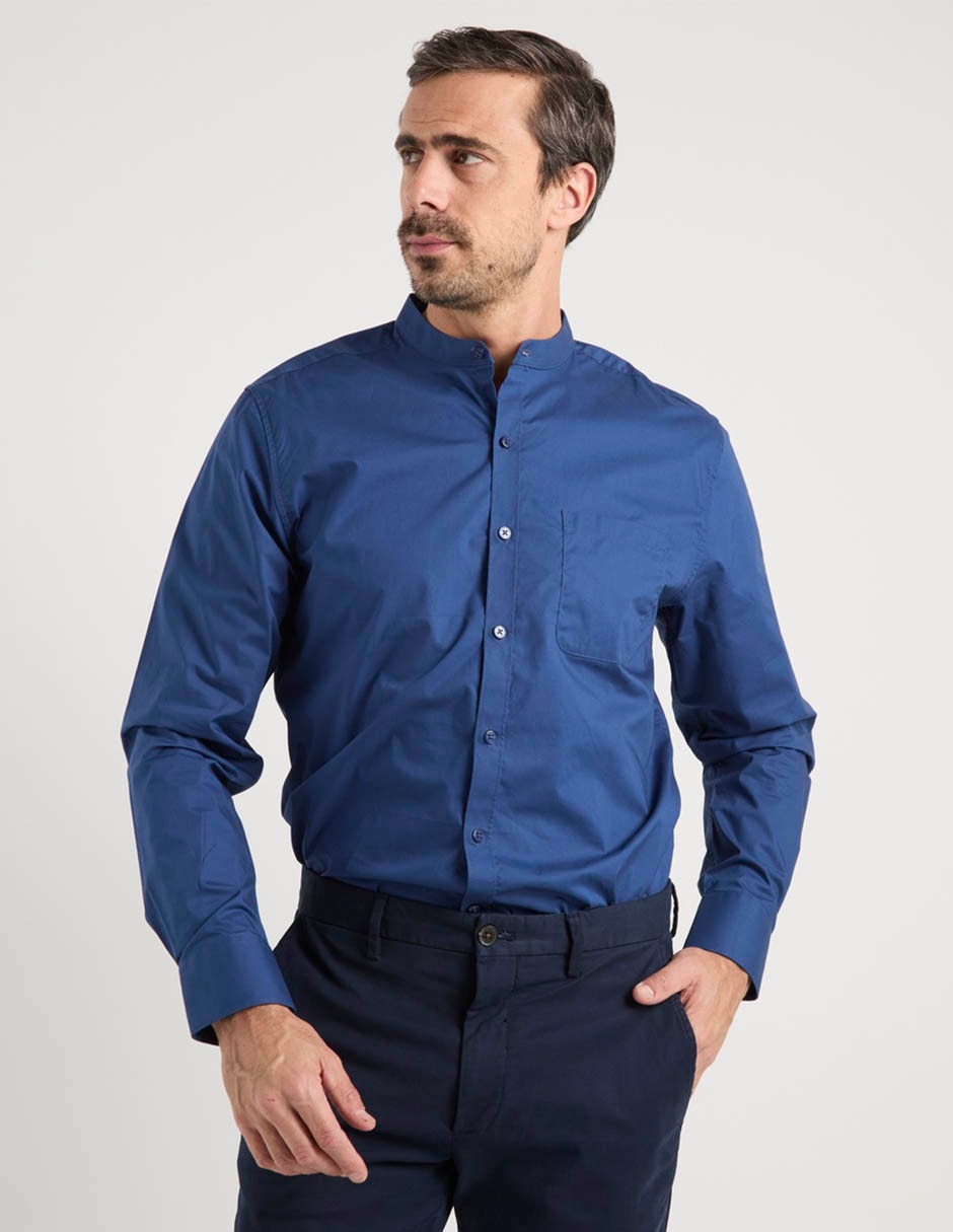 Camisa casual Regent Street de algodón manga larga para hombre