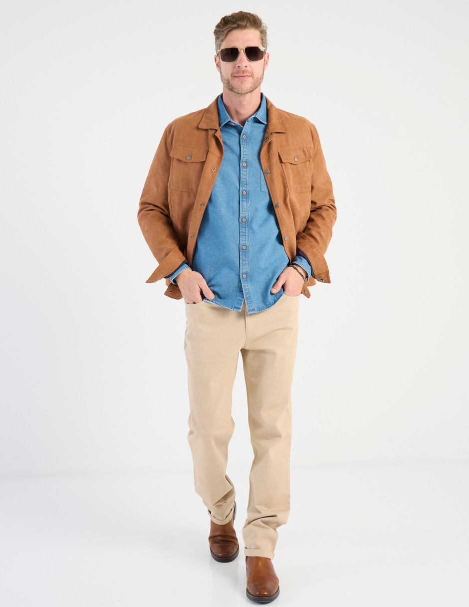 Camisa casual Regent Street de algodón manga larga para hombre 3