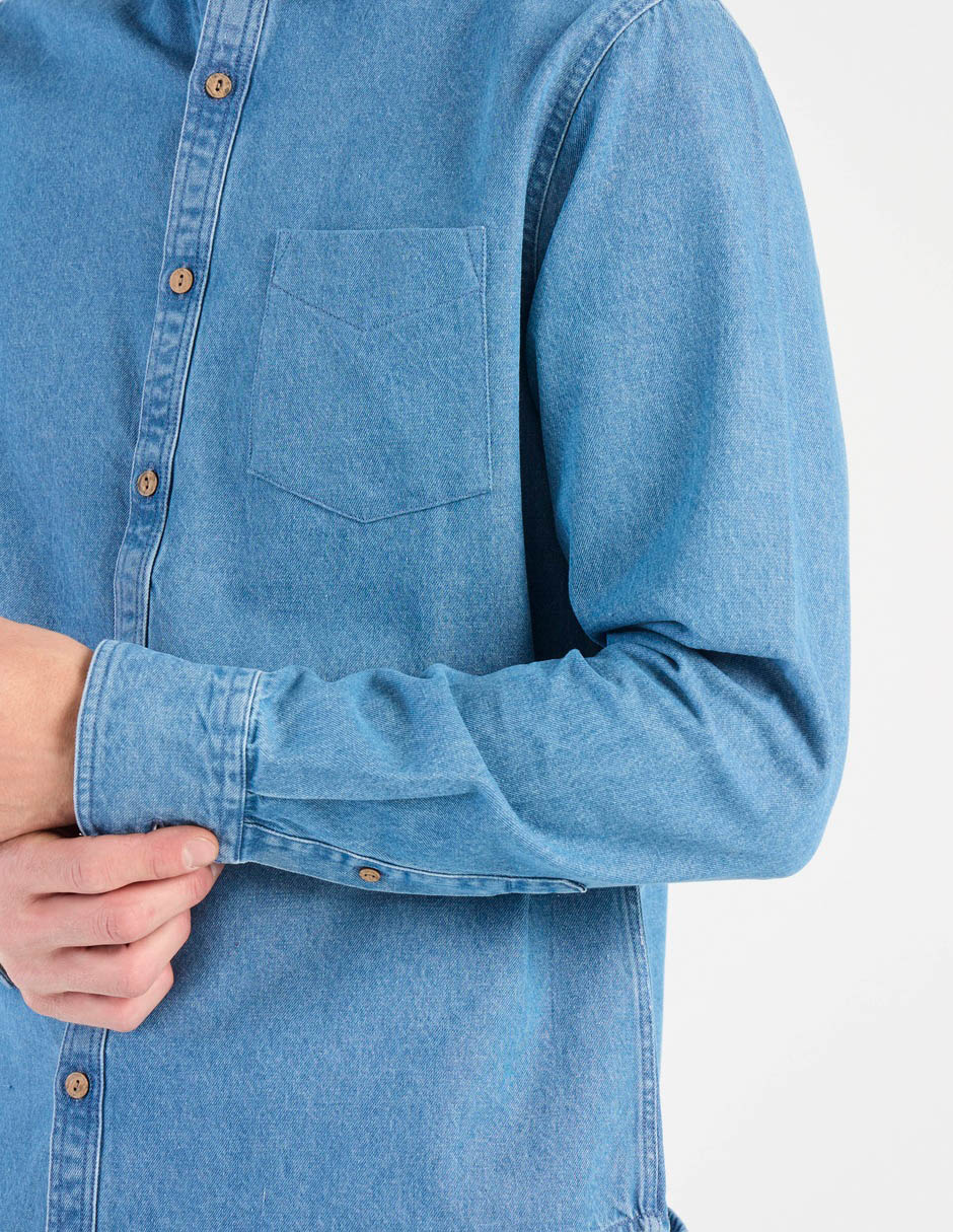 Camisa casual Regent Street de algodón manga larga para hombre 4