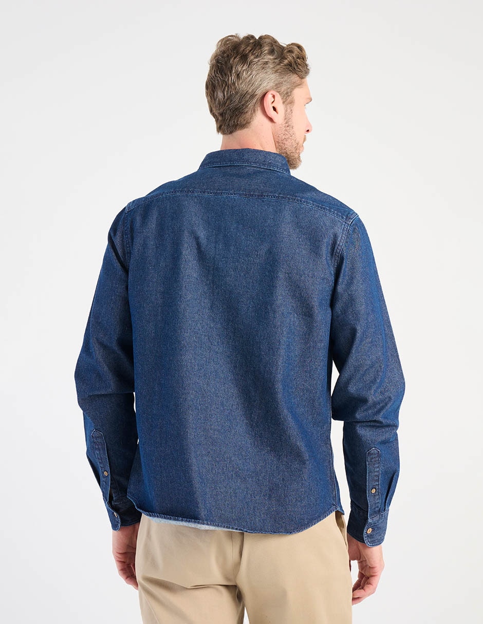 Camisa casual Regent Street de algodón manga larga para hombre