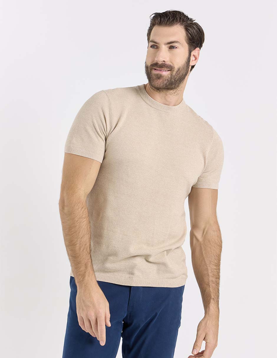 Playera cuello redondo para hombre