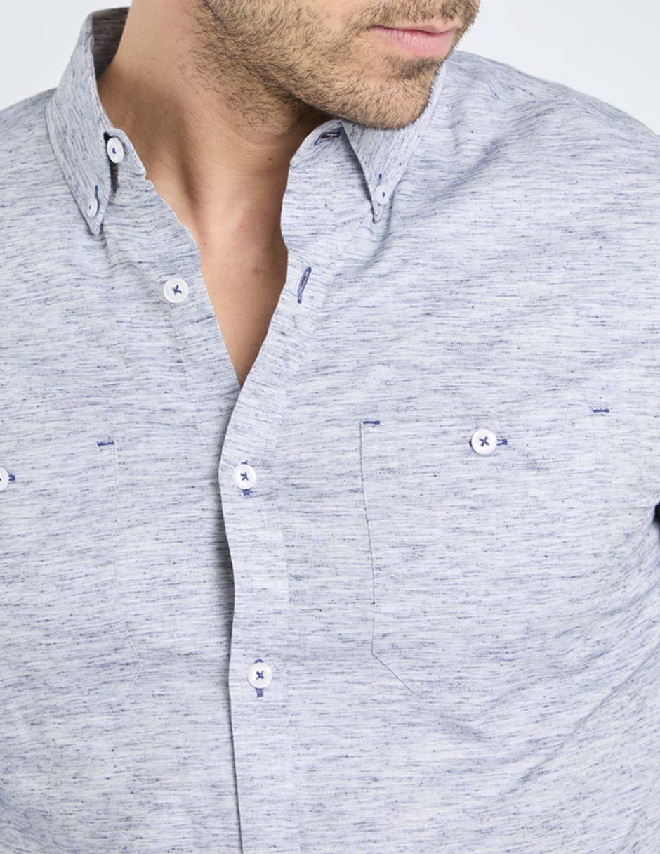 Camisa casual de algodón manga larga para hombre 2