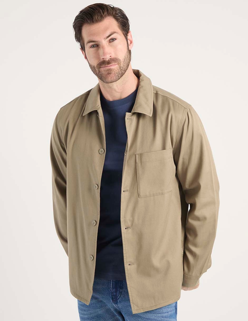 Sobrecamisa casual Regent Street manga larga para hombre