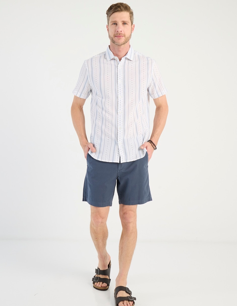 Camisa casual de algodón manga corta para hombre 3