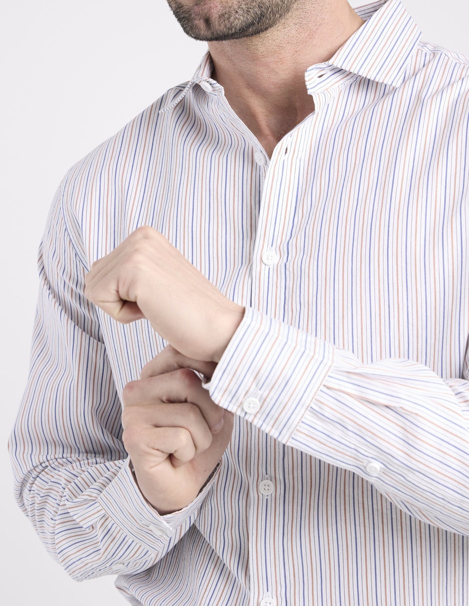 Camisa casual de algodón manga larga para hombre 2