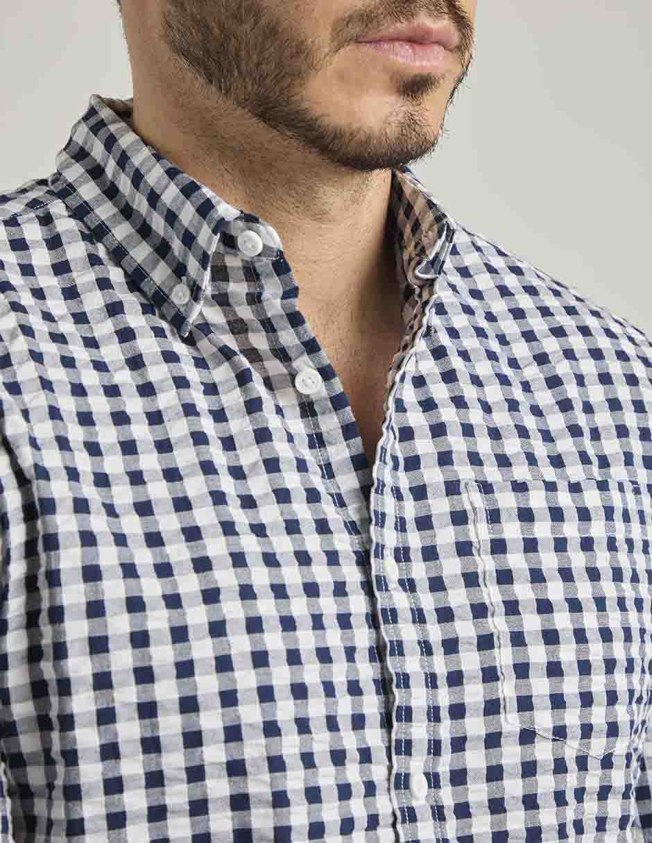 Camisa casual de algodón manga larga para hombre 3