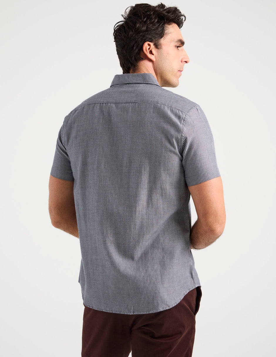 Camisa casual Regent Street de algodón manga corta para hombre
