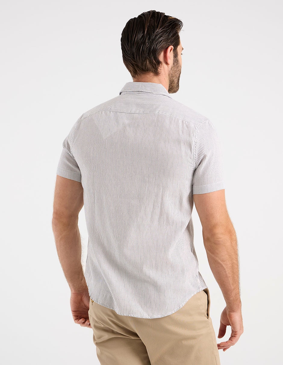 Camisa casual Regent Street de algodón manga corta para hombre 2