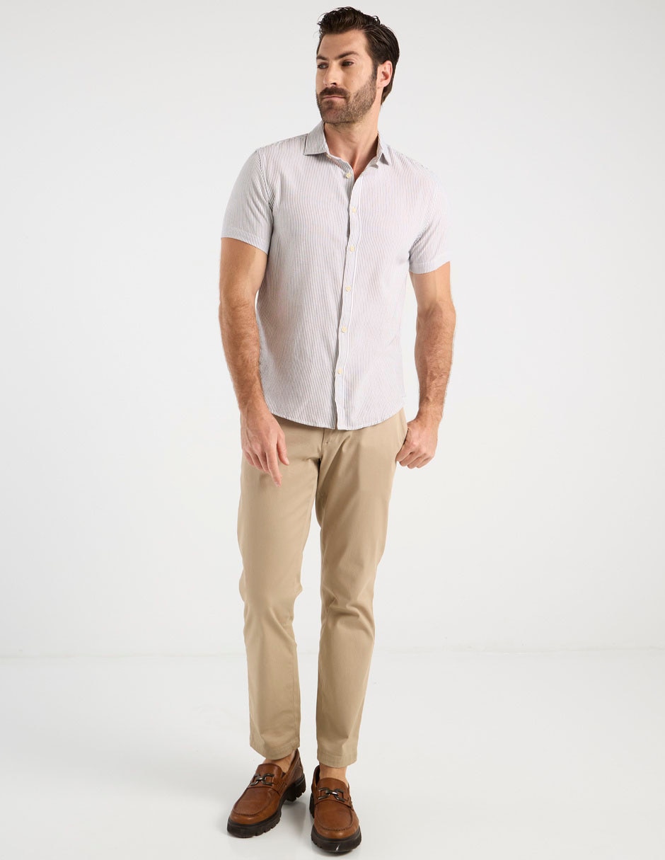 Camisa casual Regent Street de algodón manga corta para hombre 3
