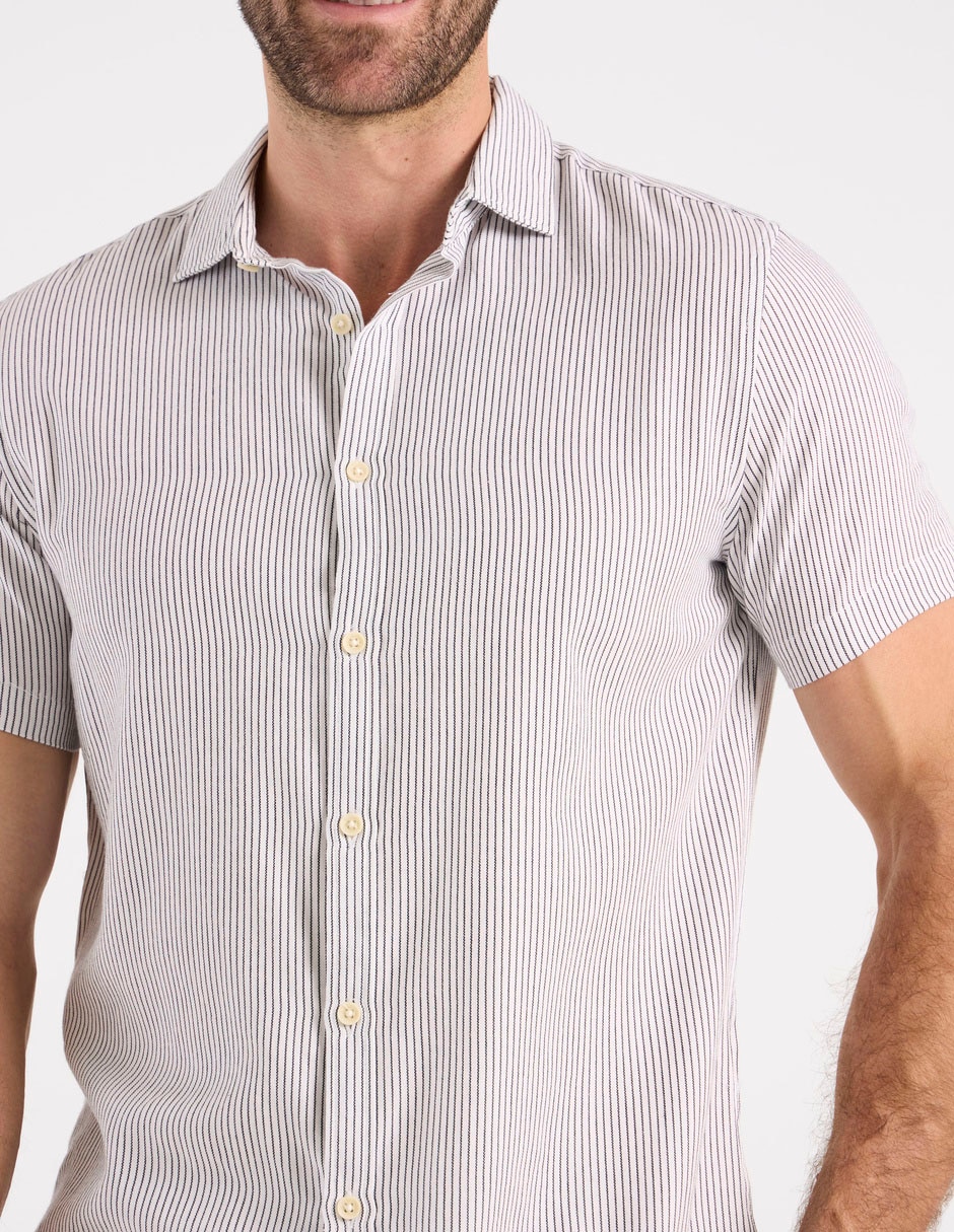 Camisa casual Regent Street de algodón manga corta para hombre 4