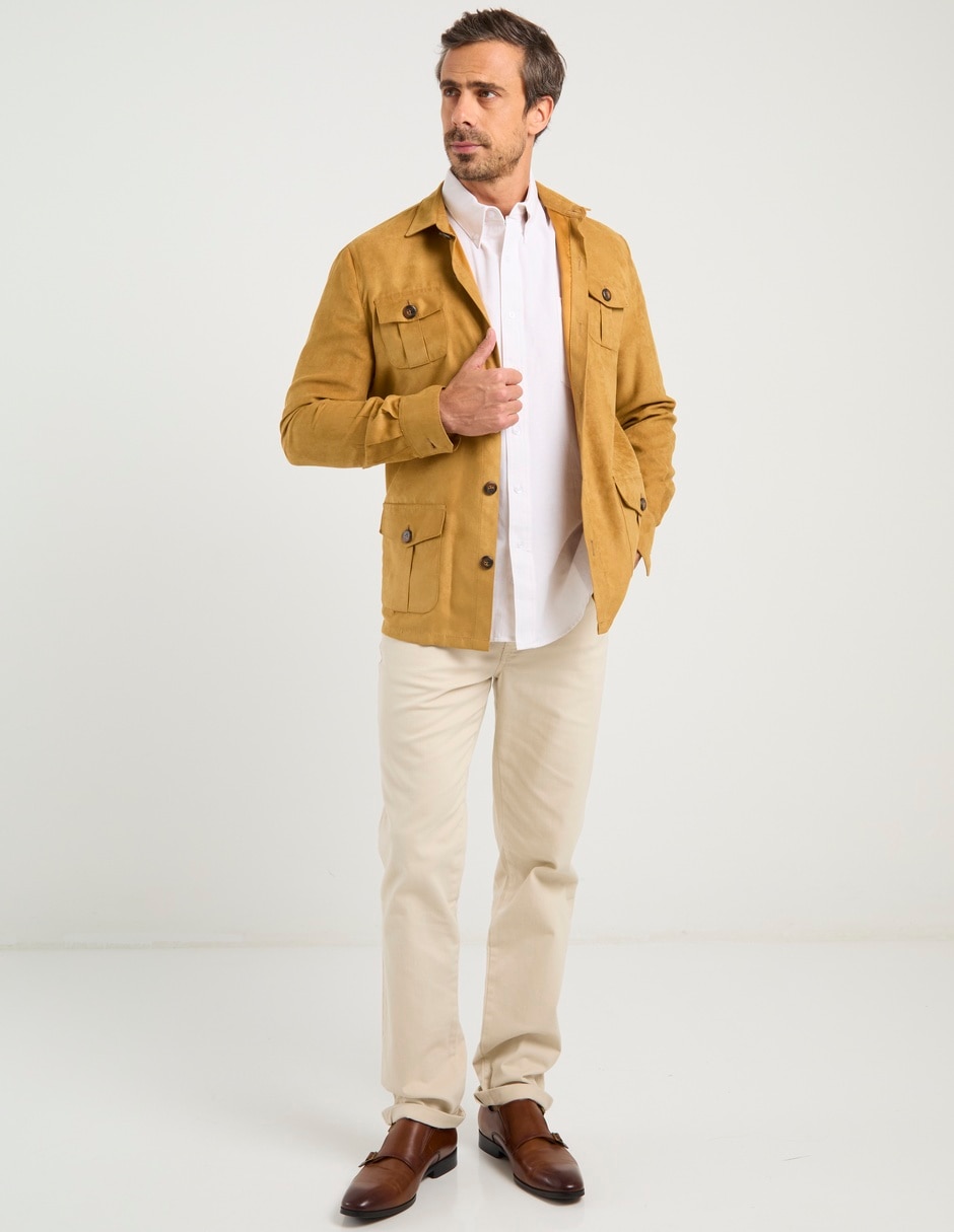 Pantalón straight de algodón para hombre Pantalón straight de algodón para hombre