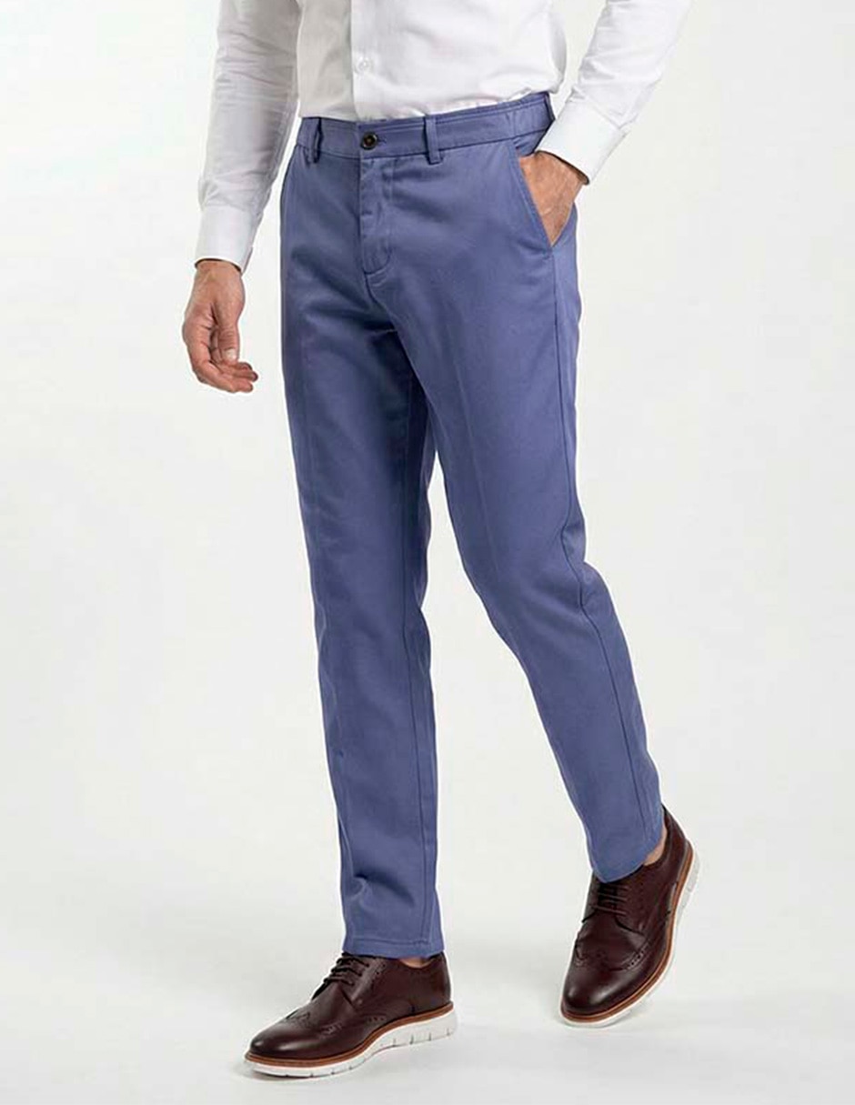 Pantalón regular de algodón para hombre Pantalón regular de algodón para hombre