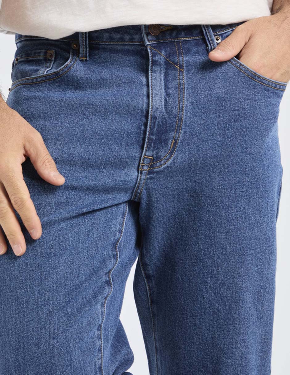 Jeans straight Jbe lavado medio para hombre