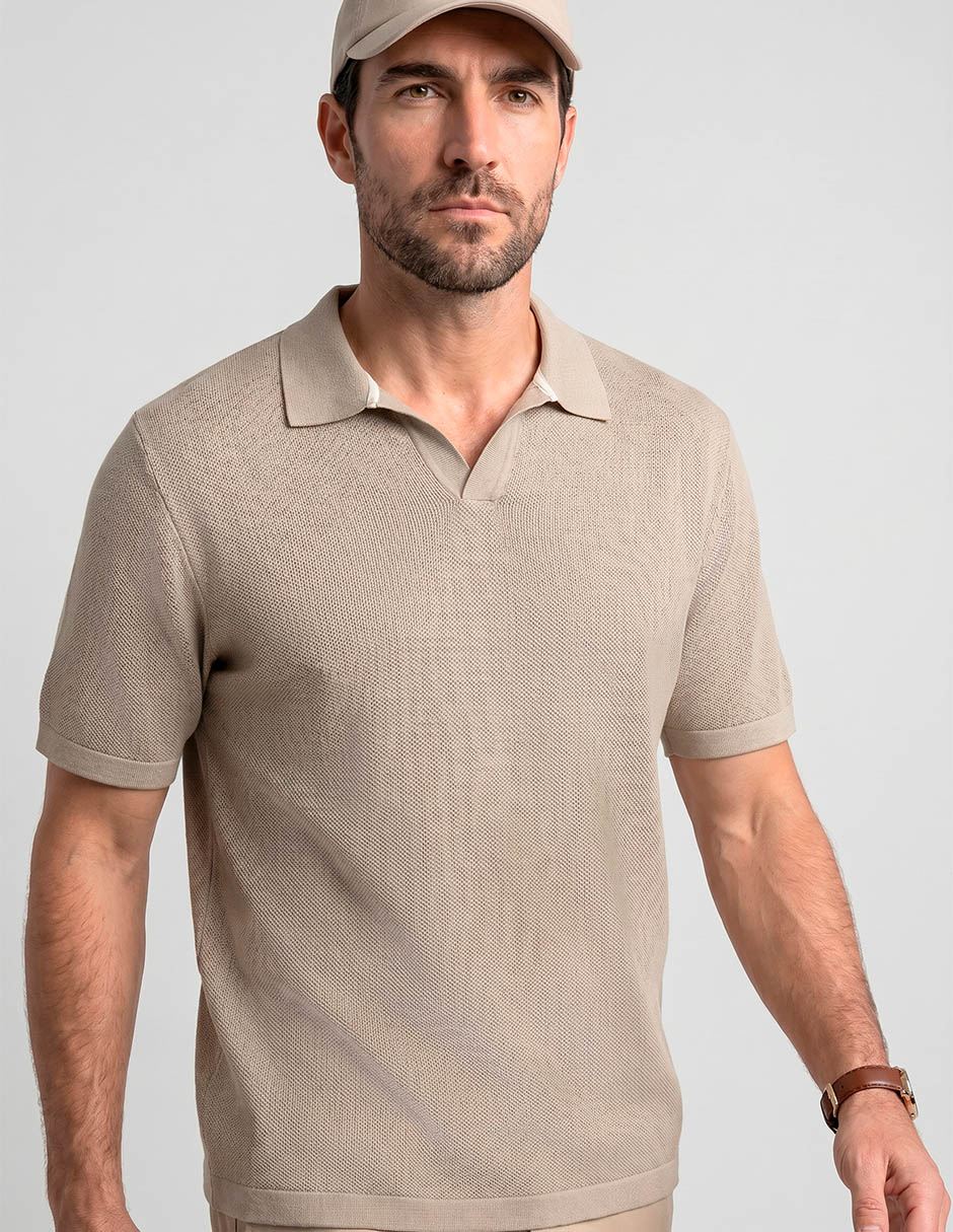Playera tipo polo jbe para hombre