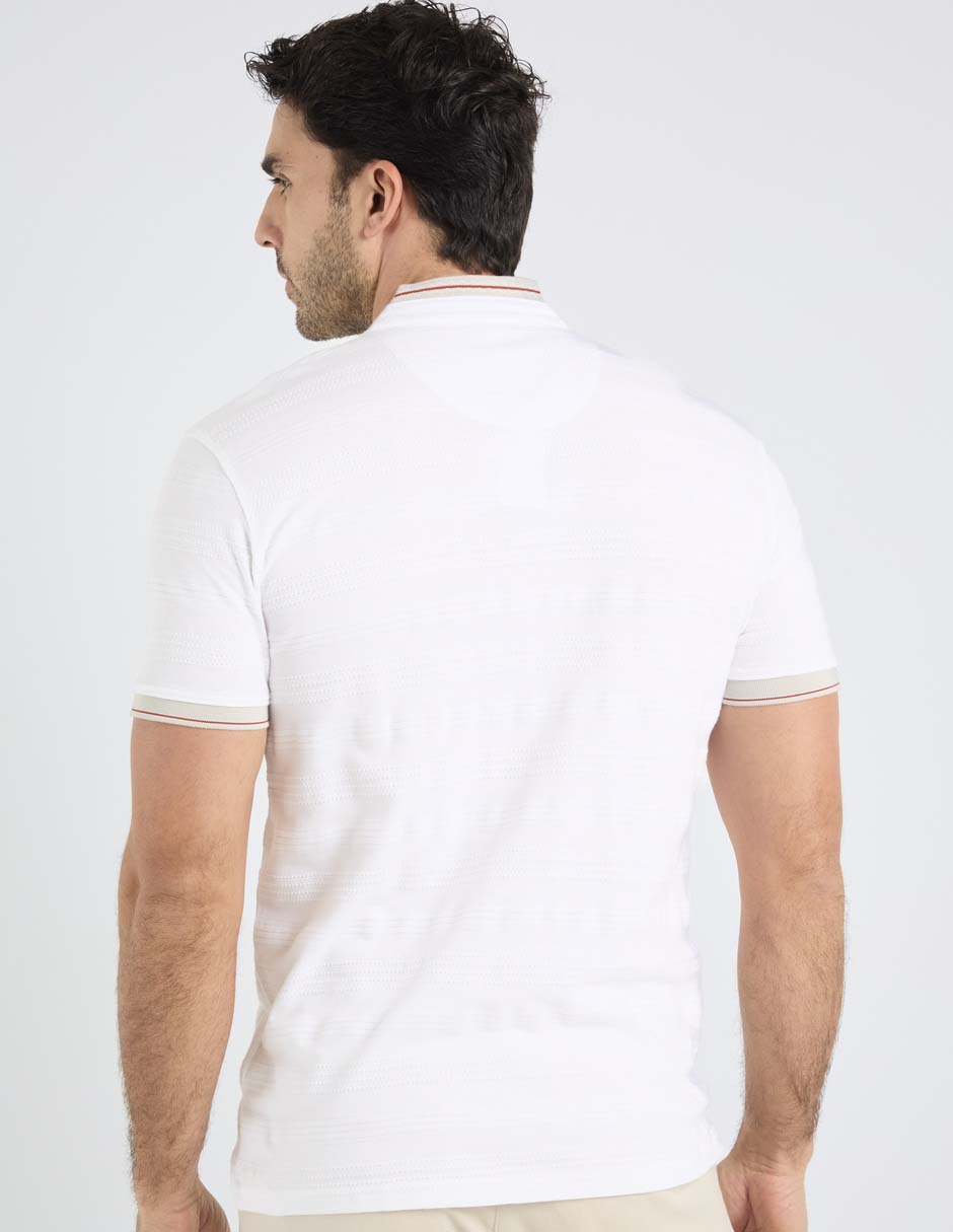 Playera cuello mao para hombre 5