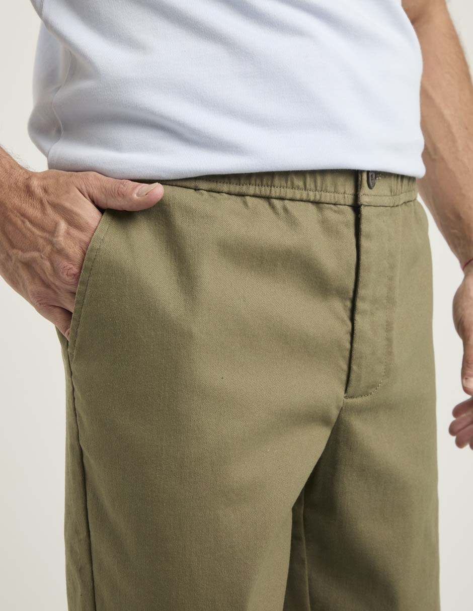 Pantalón chino straight de algodón para hombre 3
