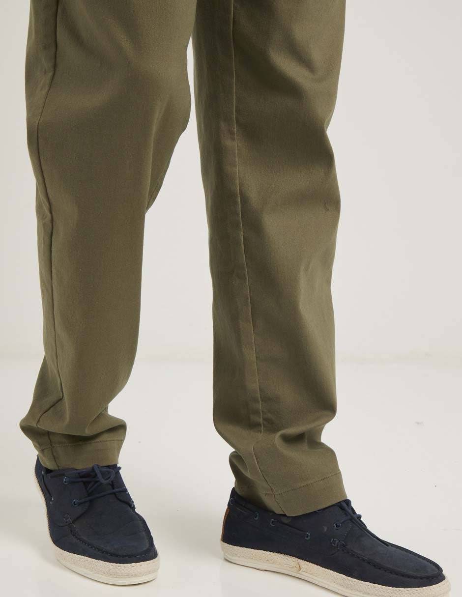 Pantalón chino straight de algodón para hombre 2