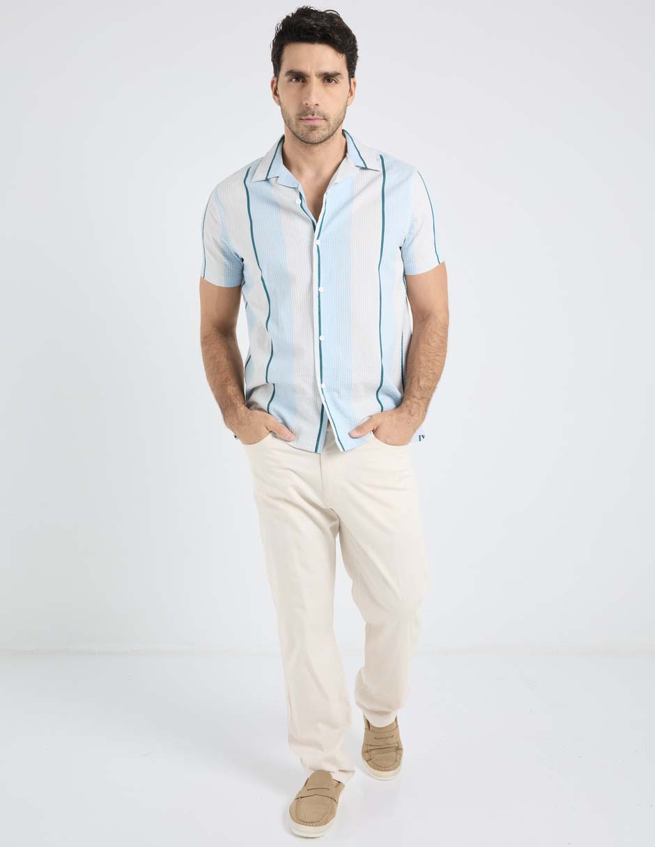 Camisa casual Jbe manga corta para hombre
