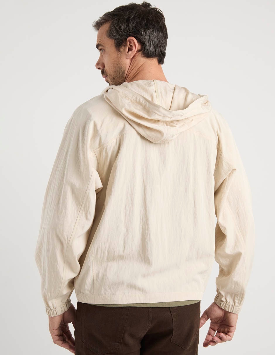 Chamarra rompevientos con bolsillos para hombre 6