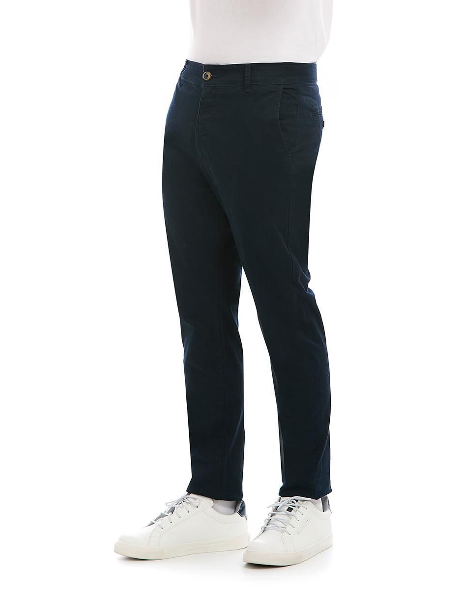 Pantalón business casual slim de algodón para hombre 5