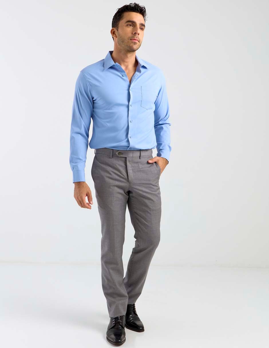 Camisa casual manga larga para hombre