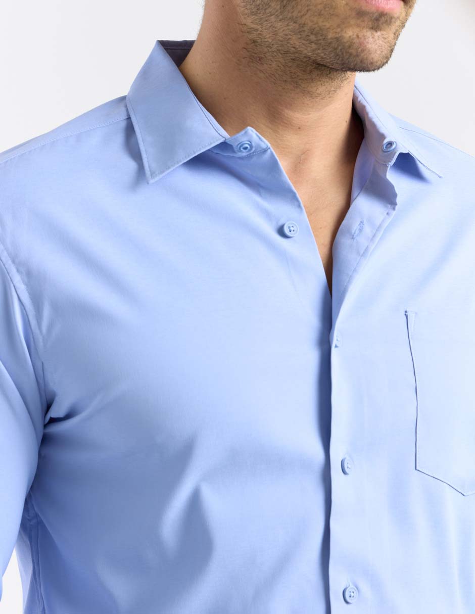Camisa casual manga larga para hombre
