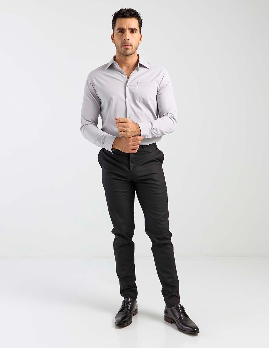 Camisa casual manga larga para hombre