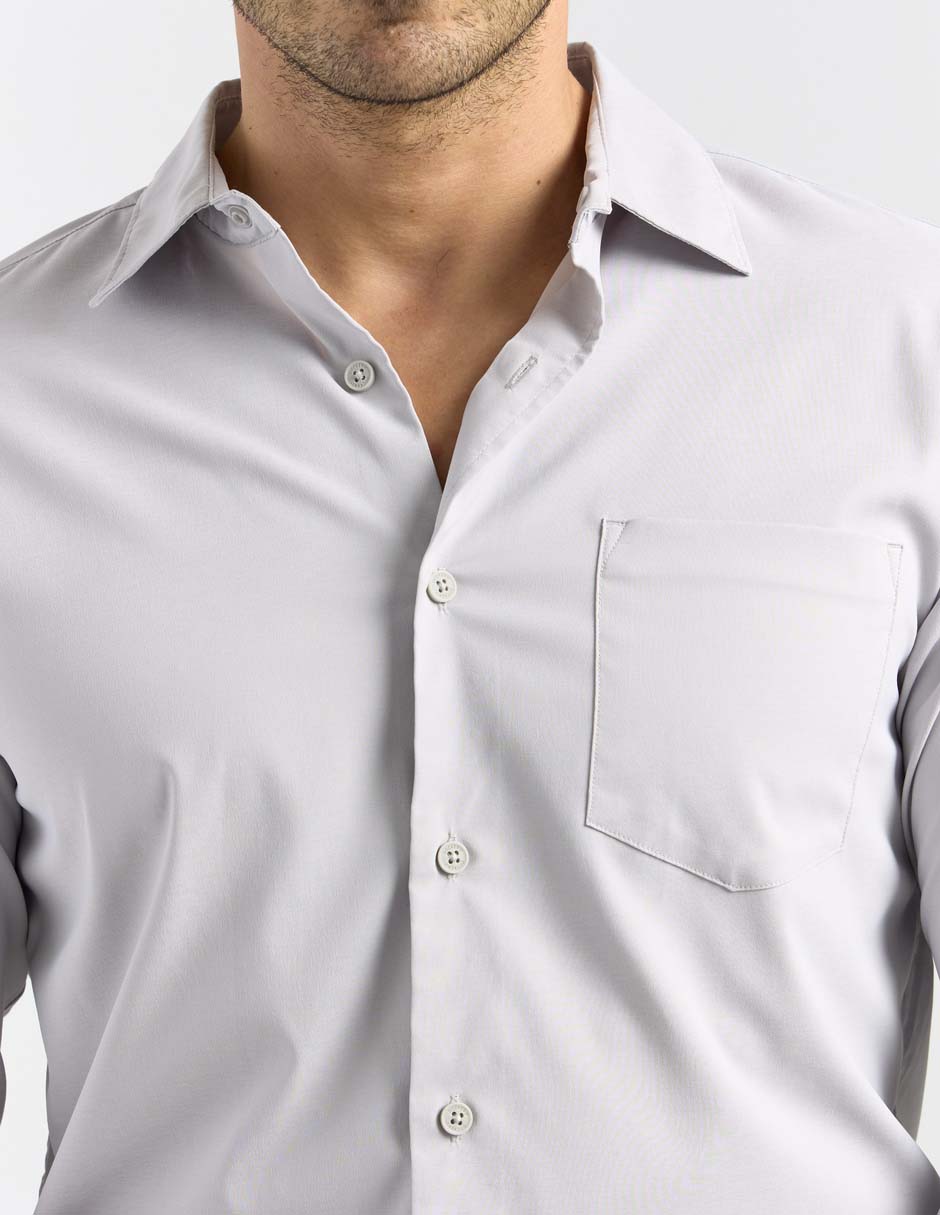 Camisa casual manga larga para hombre