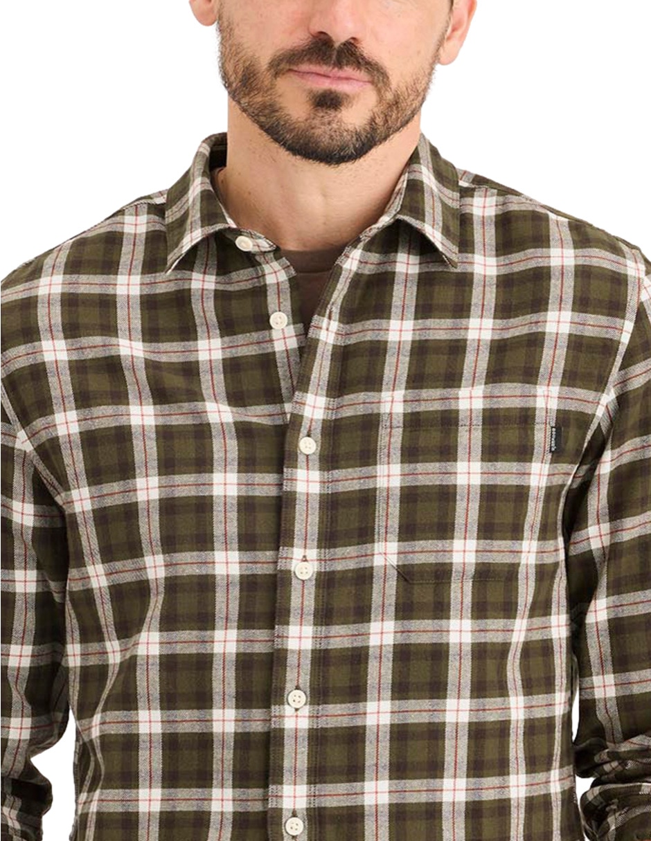 Camisa casual Dockers de algodón manga larga para hombre