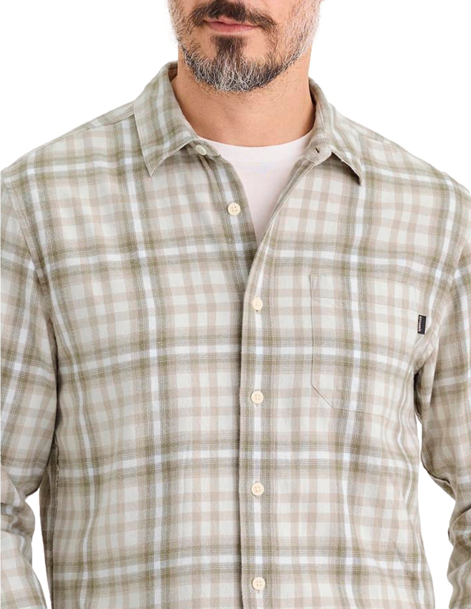 Camisa casual Dockers de algodón manga larga para hombre