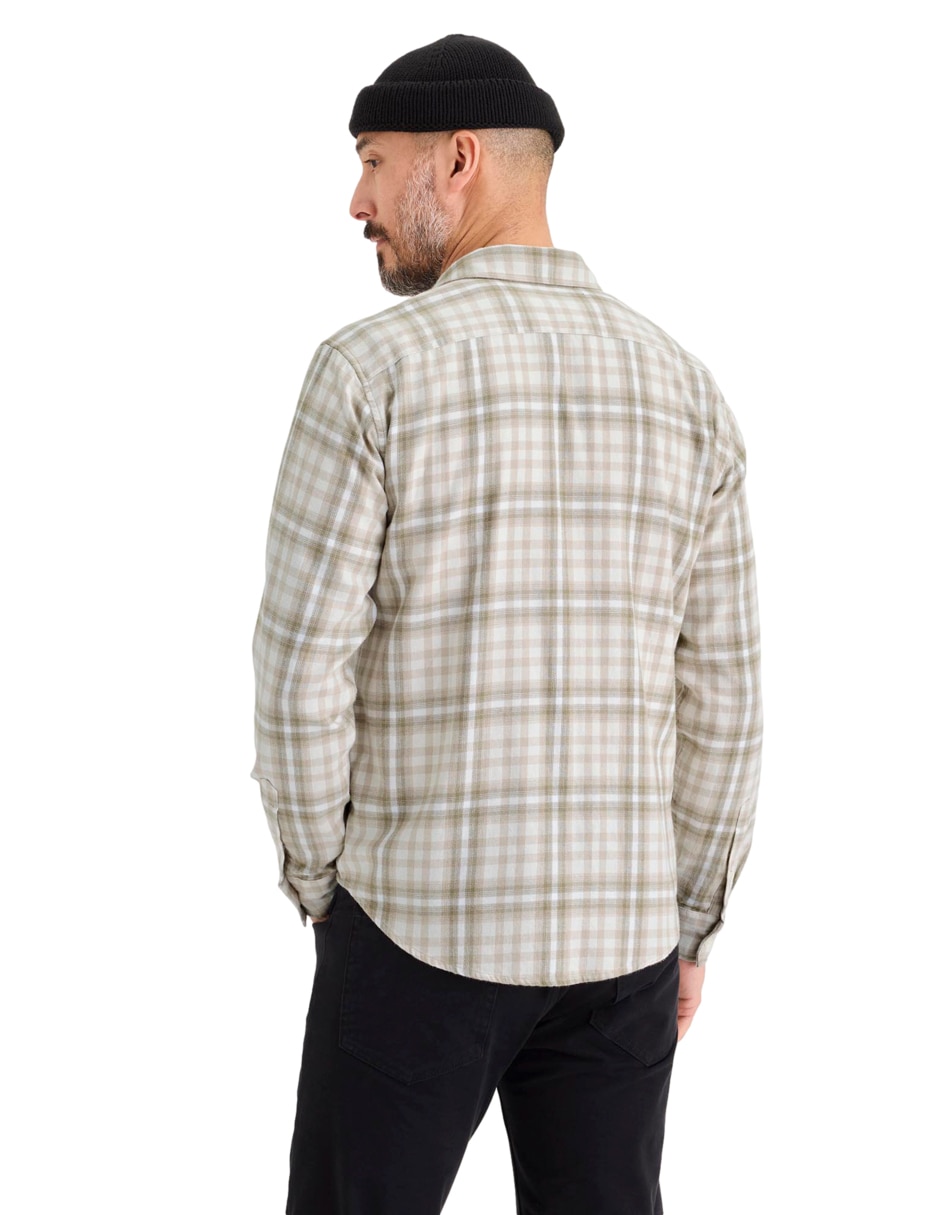 Camisa casual Dockers de algodón manga larga para hombre