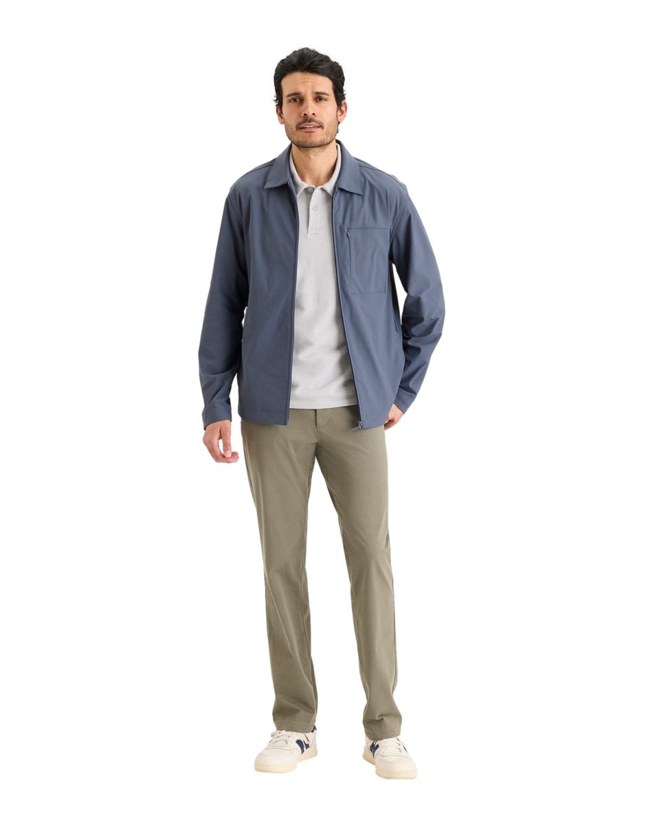 Pantalón chino slim de algodón para hombre