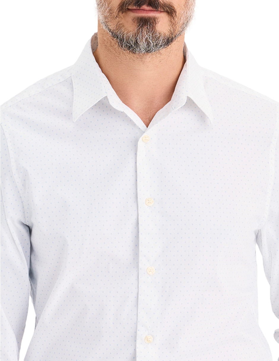 Camisa de vestir Dockers de algodón manga larga para hombre