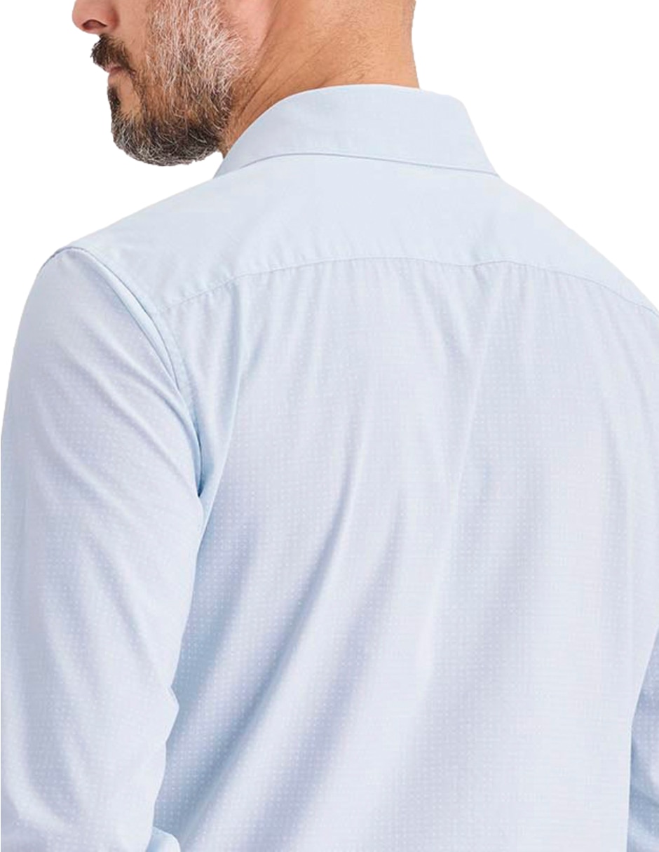 Camisa de vestir Dockers de algodón manga larga para hombre