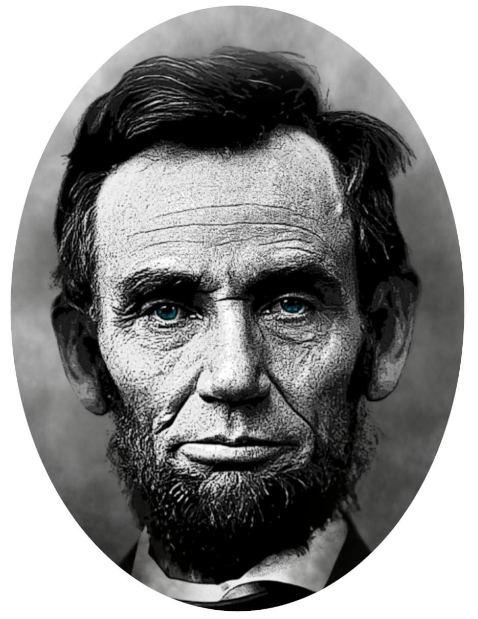 Playera Marëvnyk Abraham Lincoln cuello redondo para hombre