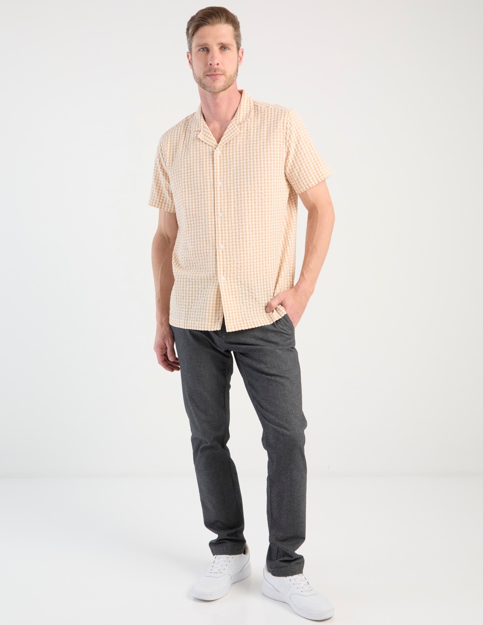 Camisa casual Regent Street de algodón manga corta para hombre 3