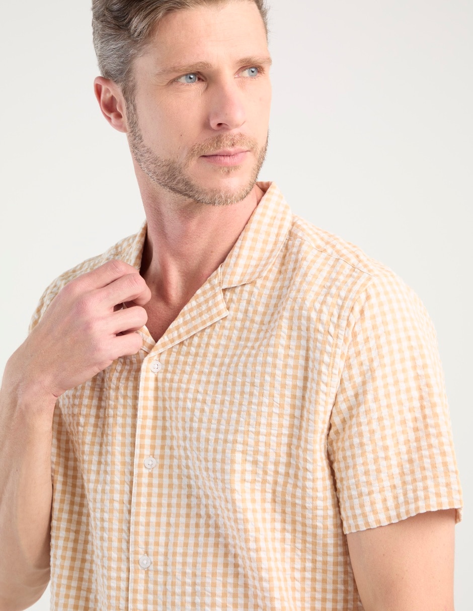 Camisa casual Regent Street de algodón manga corta para hombre 4