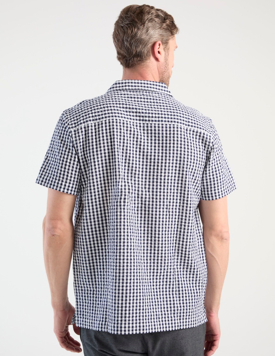 Camisa casual Regent Street de algodón manga corta para hombre