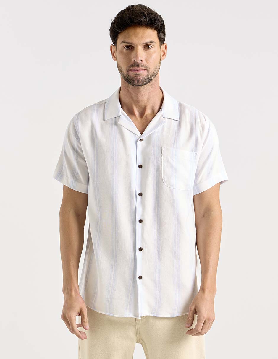 Camisa casual de algodón manga corta para hombre 1