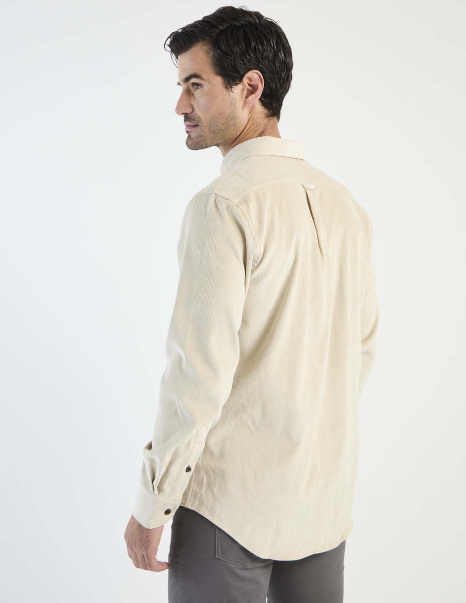 Camisa casual de algodón manga larga para hombre 5