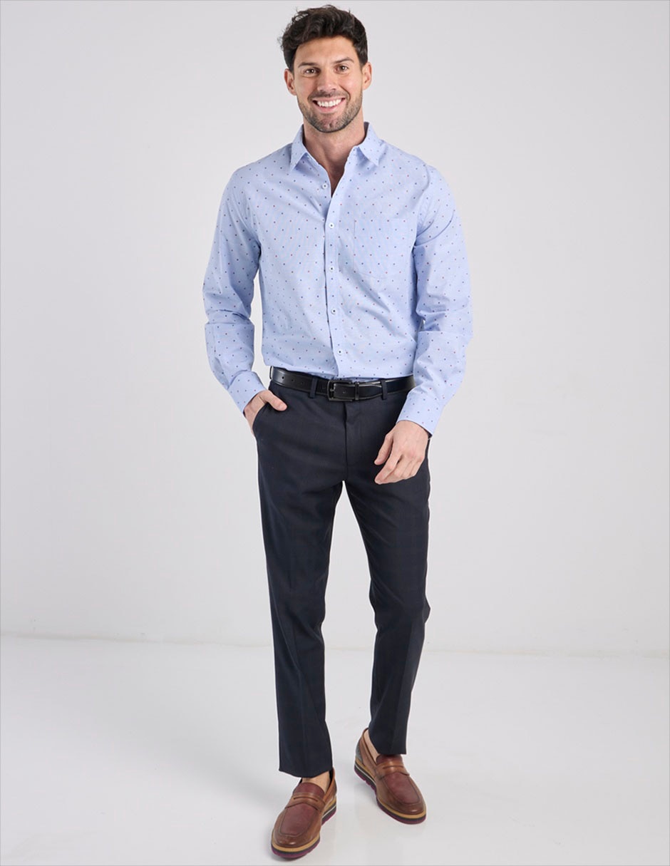 Camisa casual de algodón manga larga para hombre 3