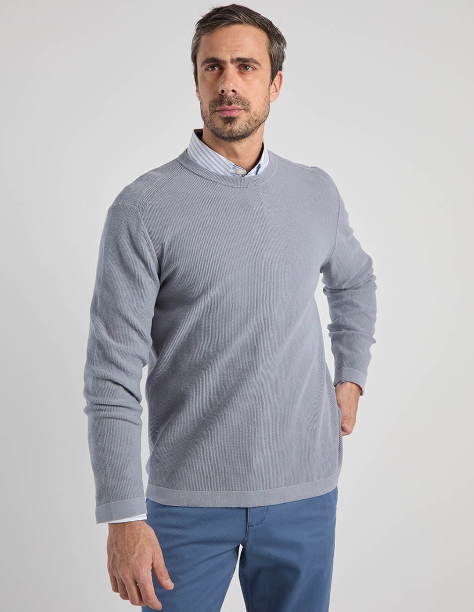 Suéter cuello redondo para hombre 1