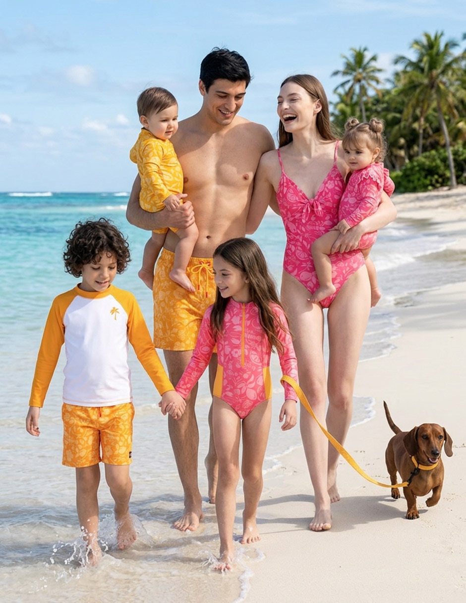 Traje de baño Now & Then con bolsillos para hombre