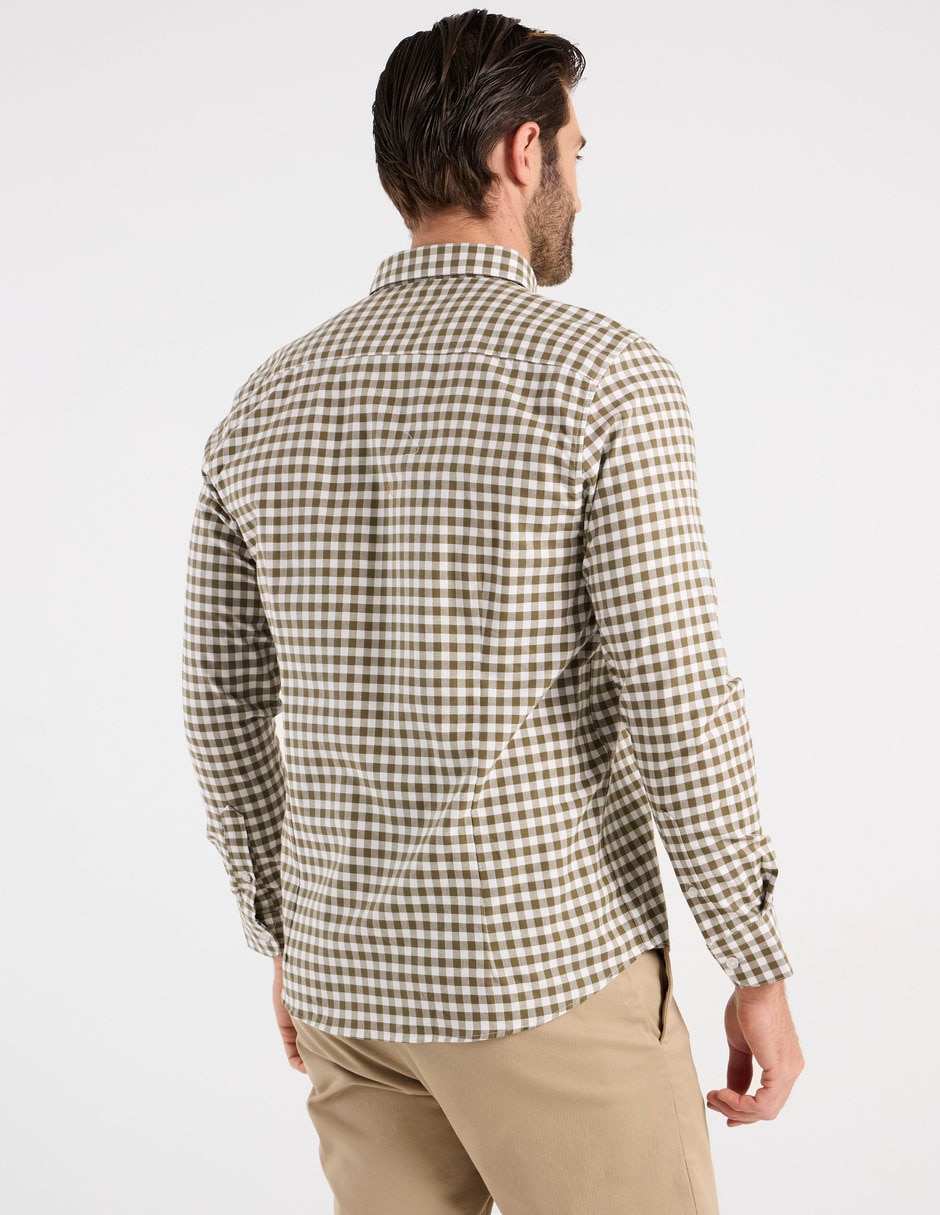 Camisa casual Dioro de algodón manga larga para hombre