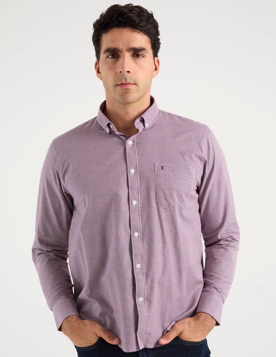Camisa casual Dioro de algodón manga larga para hombre