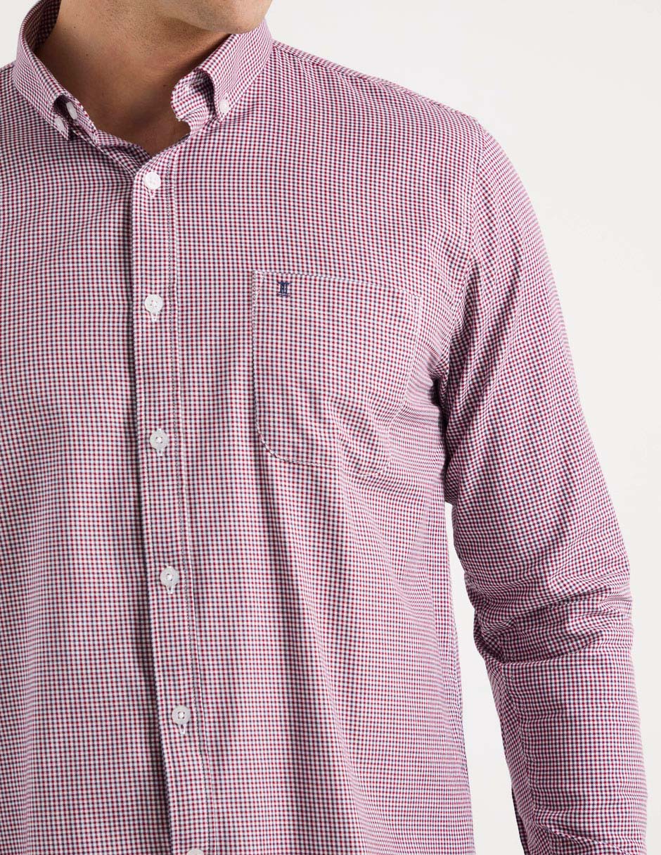 Camisa casual Dioro de algodón manga larga para hombre