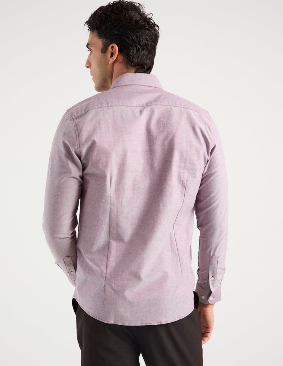 Camisa casual de algodón manga larga para hombre 5