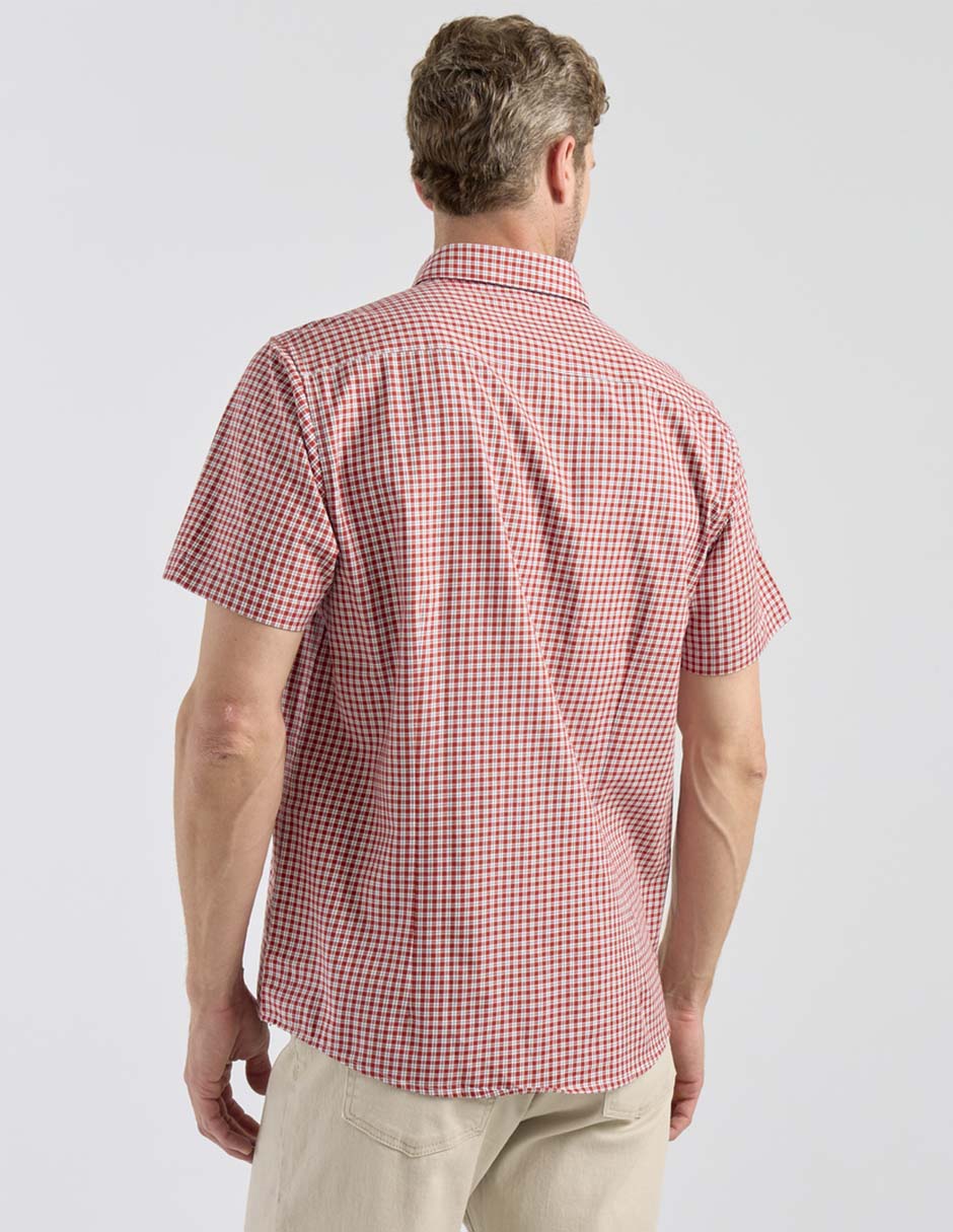 Camisa casual Dioro de algodón manga corta para hombre